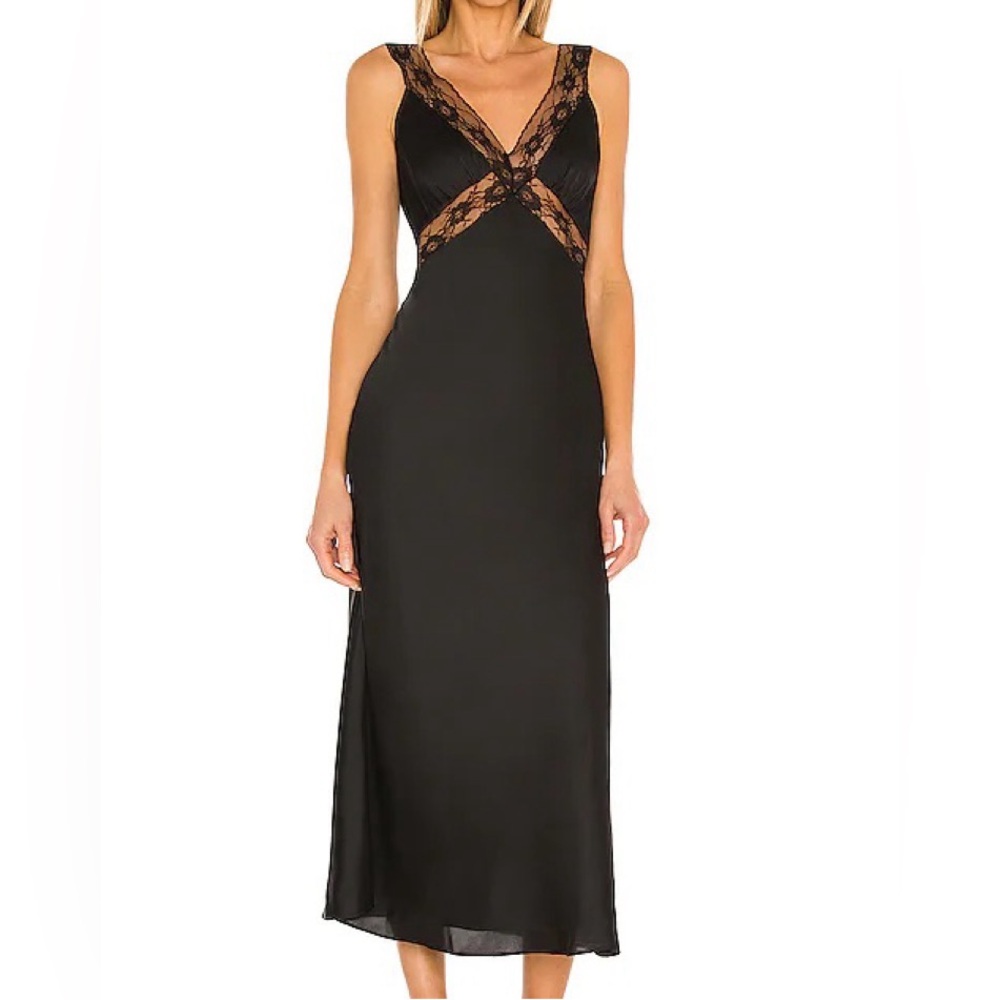 MAJORELLE lace Midi Dress